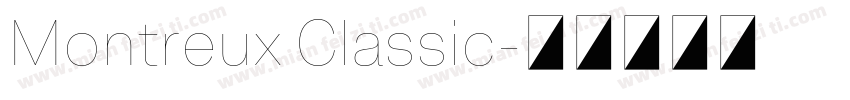 Montreux Classic字体转换